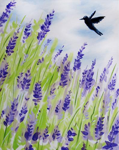A Humming Around the Lavenders paint nite project by Yaymaker