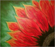 A Sun Flower 1 paint nite project by Yaymaker