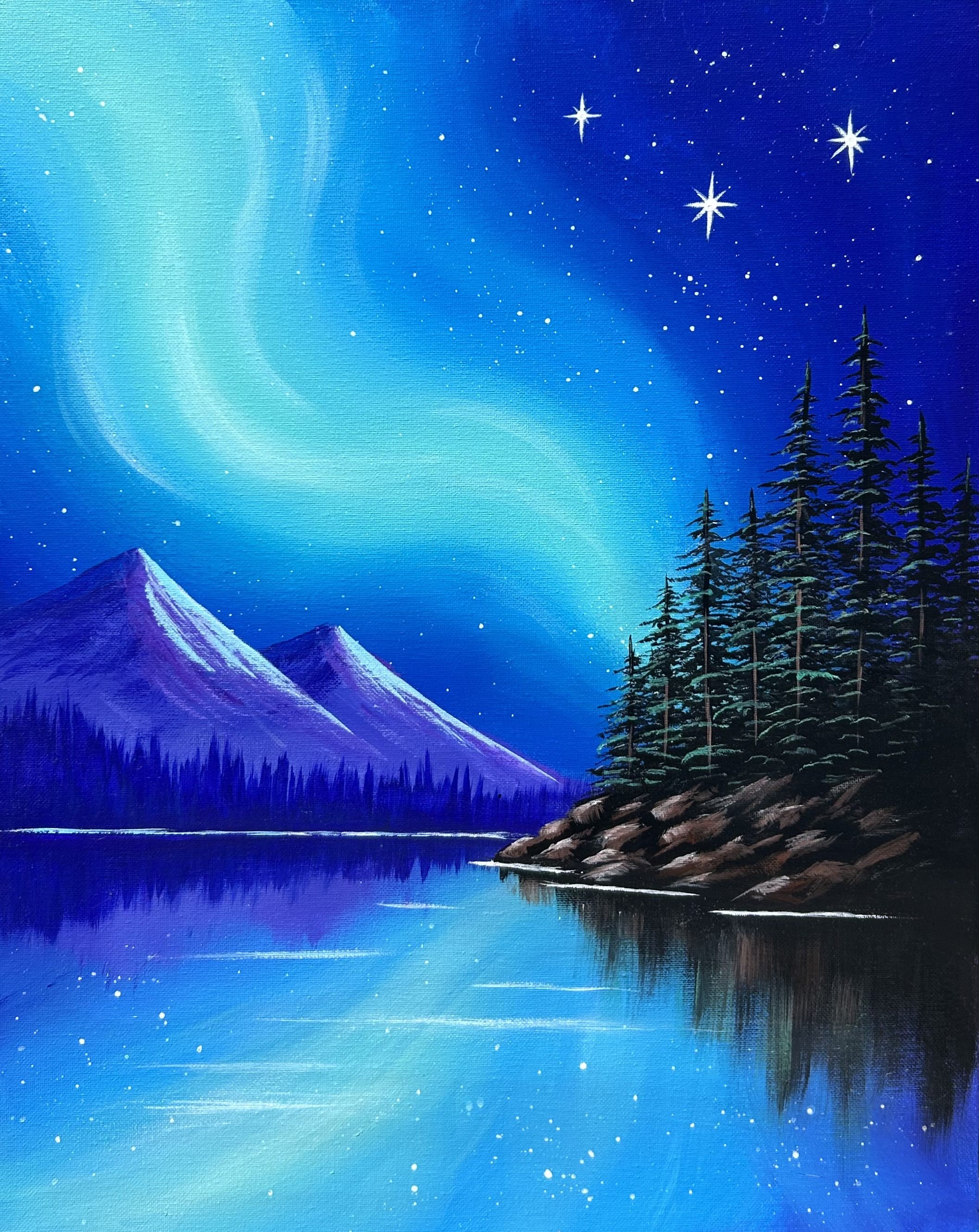 Couples Painting Date Night At Home: Paint \u0026 Sip Couple's Edition, image size:2114x2662