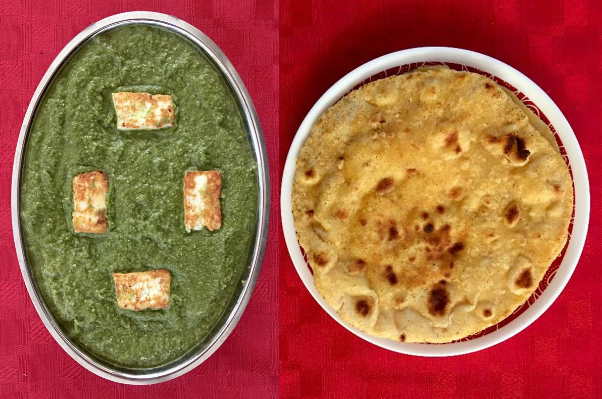 A Saag Paneer  Makki Roti Vegetarian experience project by Yaymaker