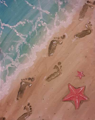 A Foot Steps paint nite project by Yaymaker
