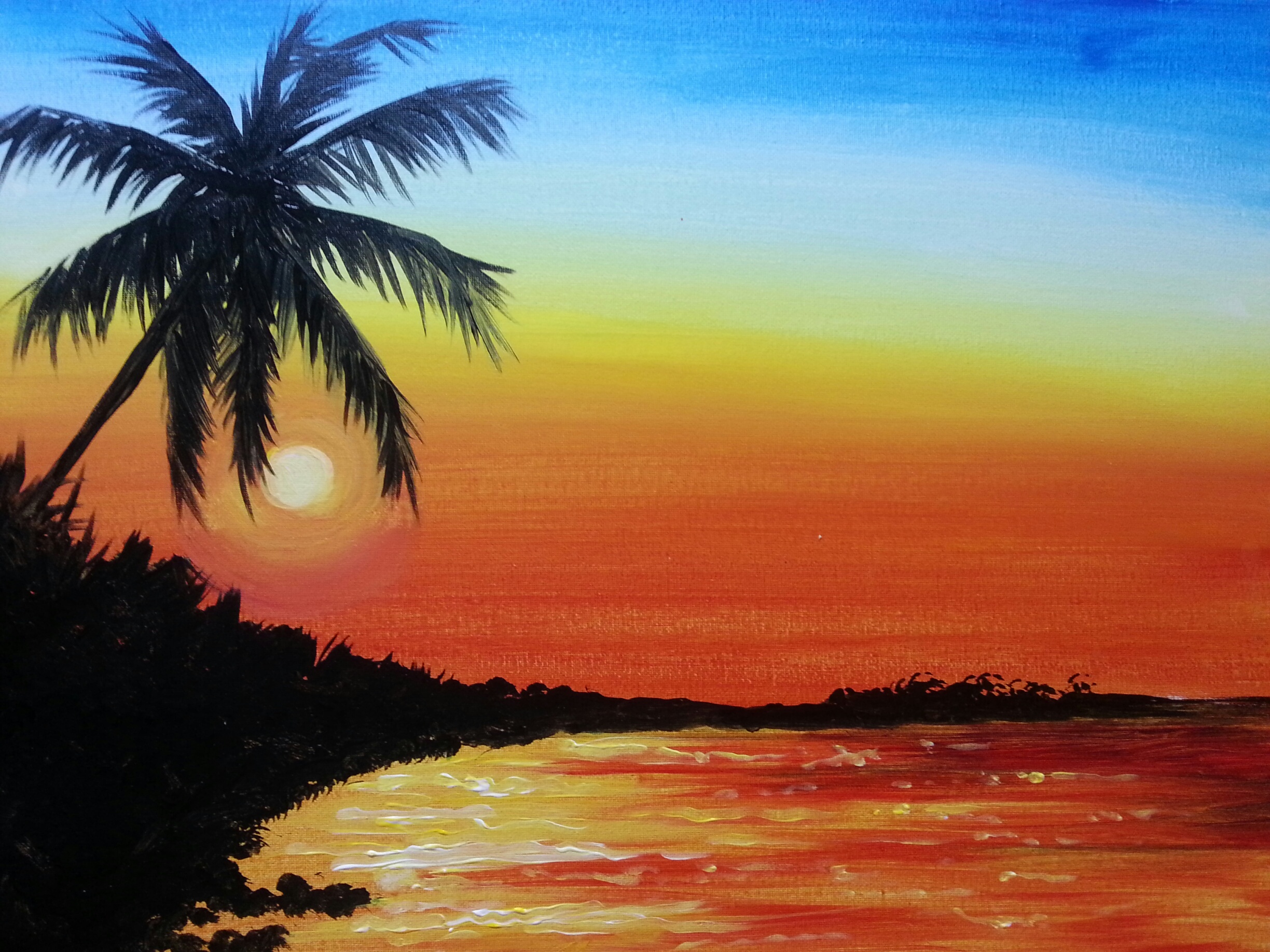A Beach Therapy paint nite project by Yaymaker