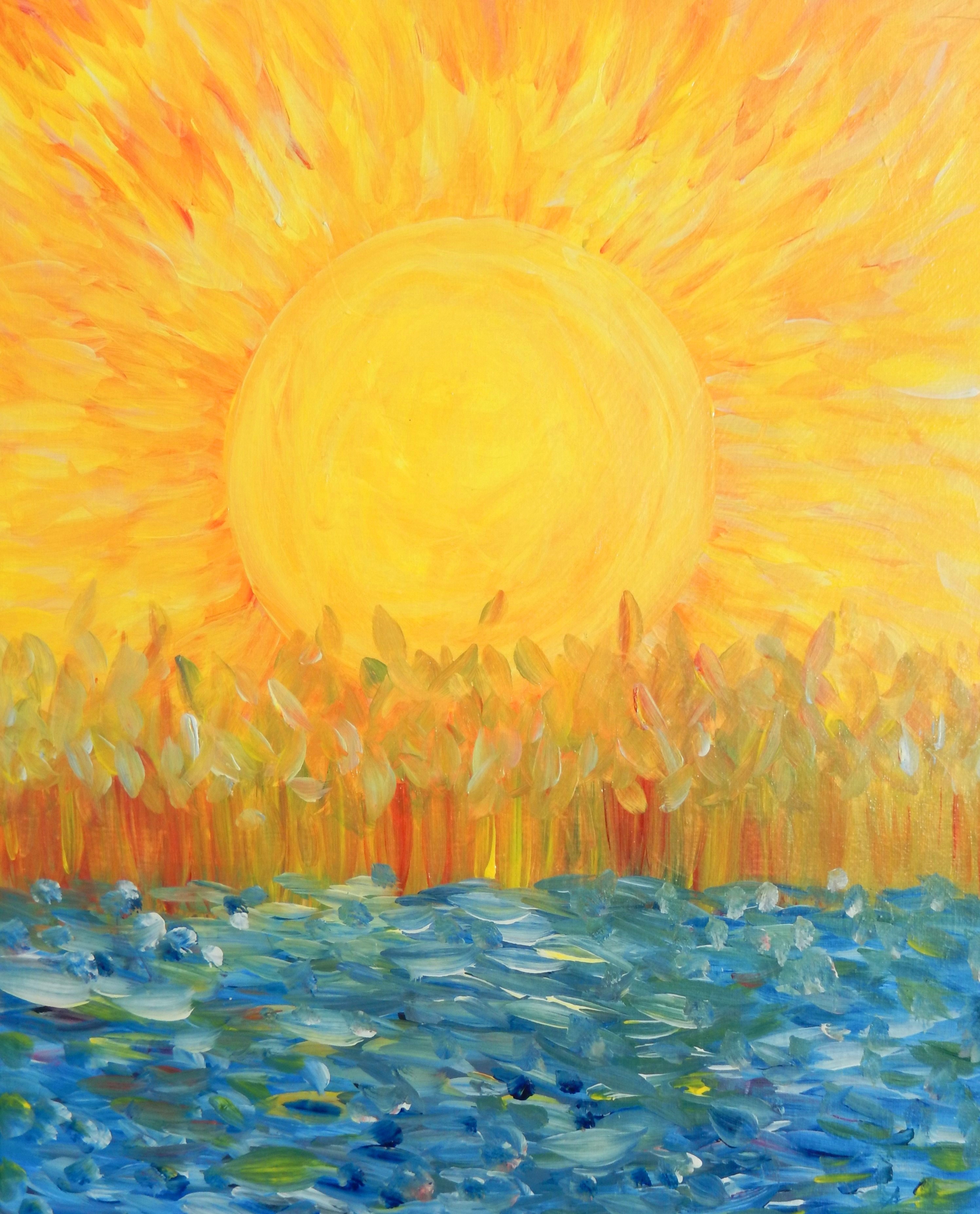 A Sunshine for Van Gogh paint nite project by Yaymaker