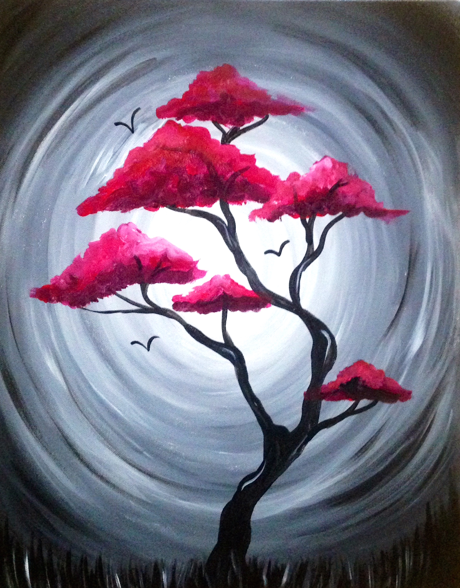 A Red Tree Of Life paint nite project by Yaymaker