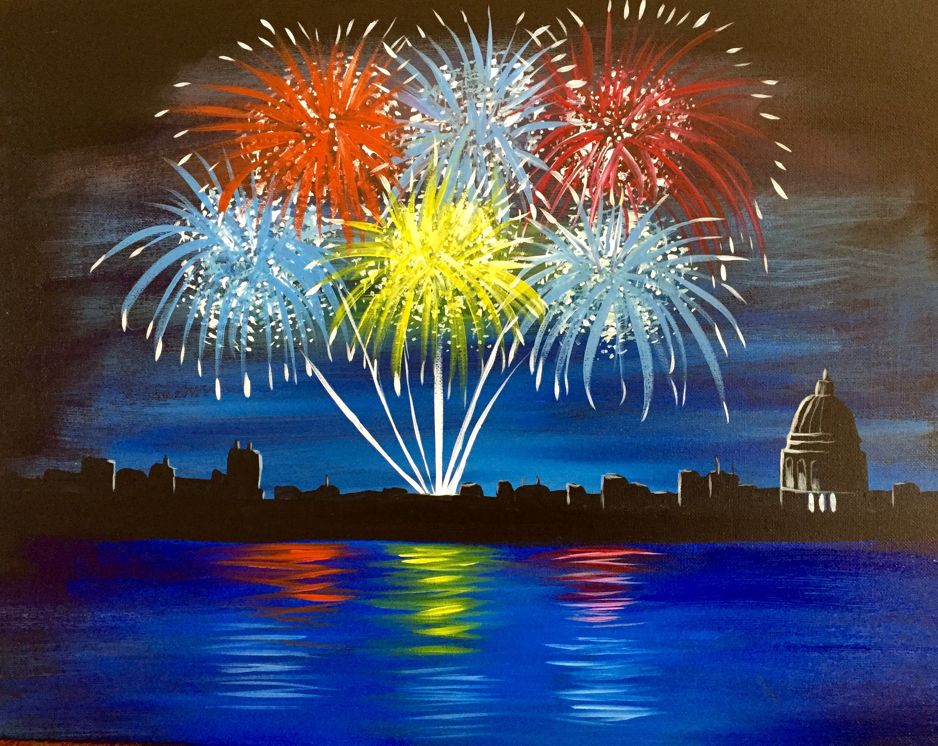 A Madtown Fireworks paint nite project by Yaymaker