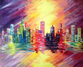 A Hot in the City paint nite project by Yaymaker
