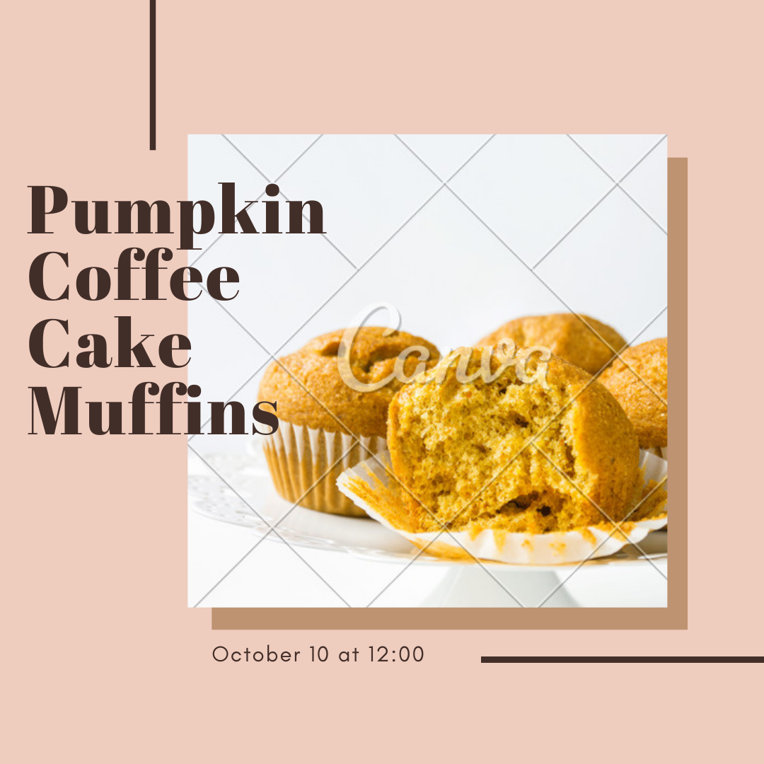 A Pumpkin Coffee Cake Muffins experience project by Yaymaker