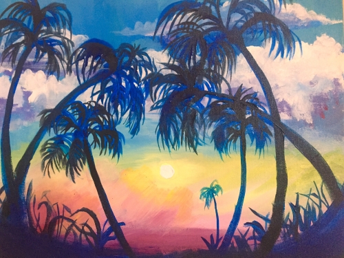 A Tropical Escape paint nite project by Yaymaker