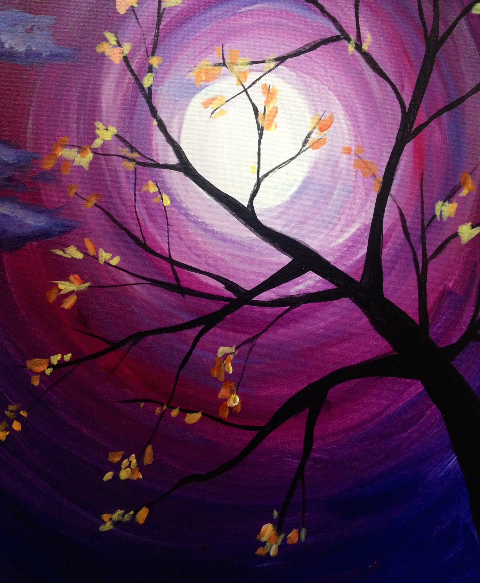 A Autumn Evening paint nite project by Yaymaker