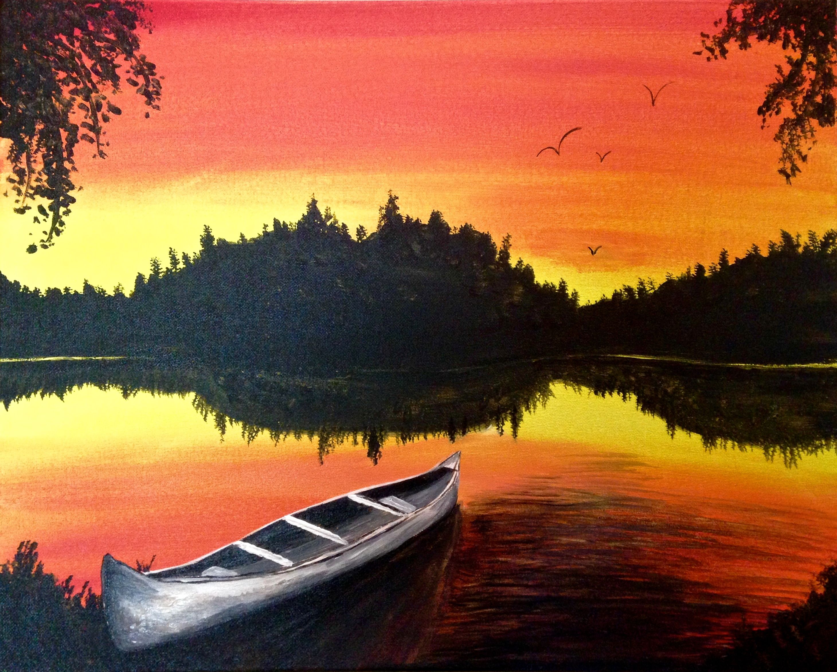 A Boundary Waters Solitude paint nite project by Yaymaker