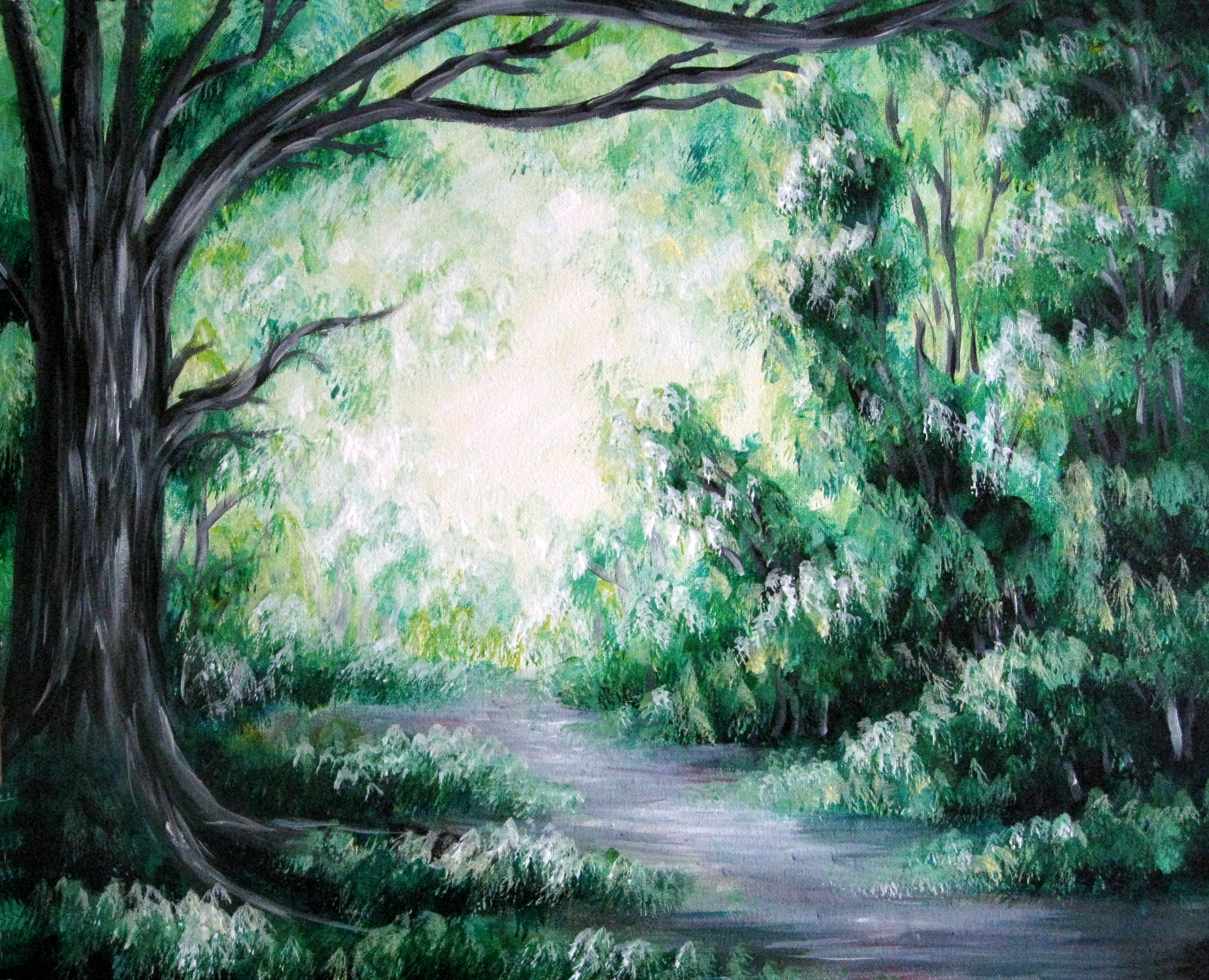 A Enchanting Forest Path paint nite project by Yaymaker