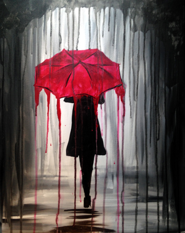 A Rainy Day paint nite project by Yaymaker