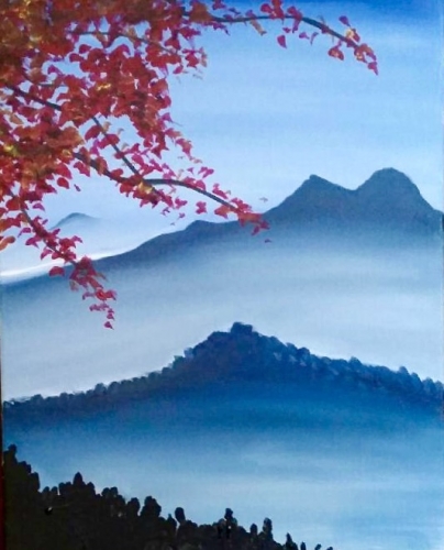A Misty Mountain paint nite project by Yaymaker