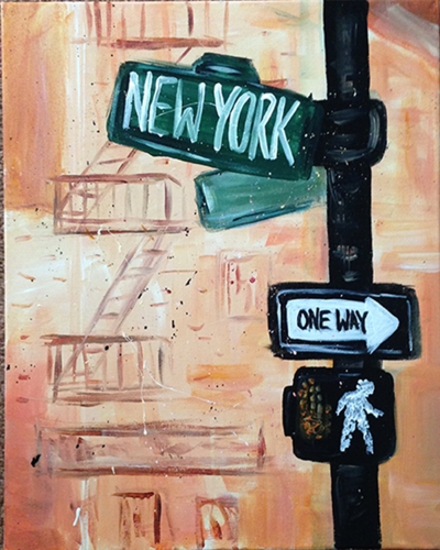 A New York Livin paint nite project by Yaymaker