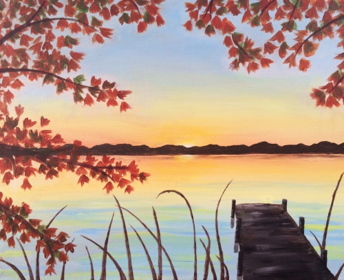 A Autumn Dock paint nite project by Yaymaker