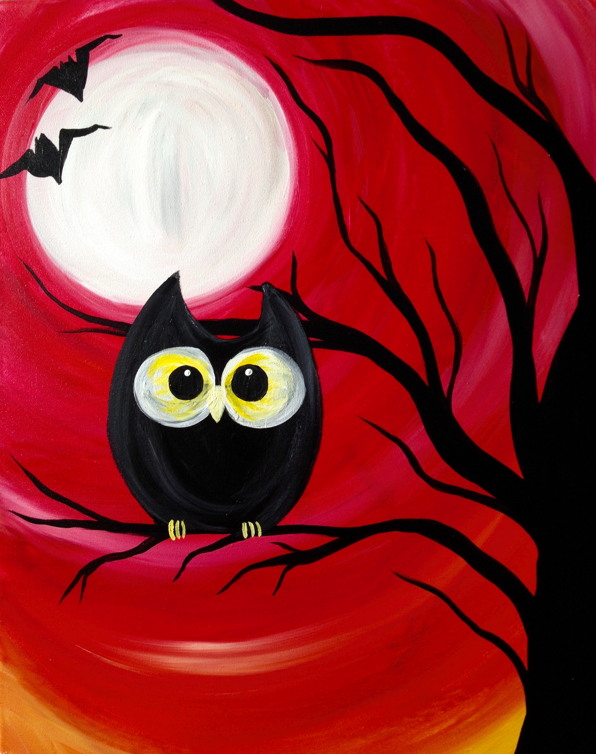 A Spooky Nite paint nite project by Yaymaker
