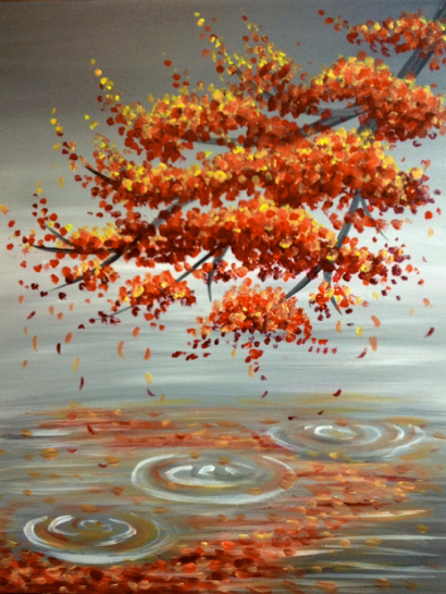 A Sugar Maple Reflection paint nite project by Yaymaker