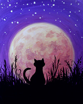 A Harvest Moon Kitty paint nite project by Yaymaker