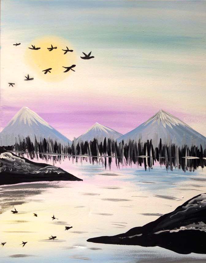 A Winter is Coming paint nite project by Yaymaker