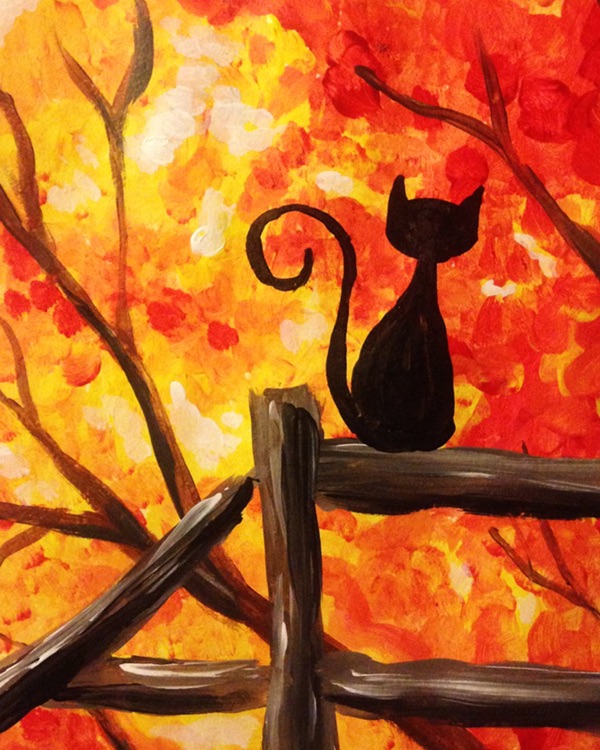 A Autumn View paint nite project by Yaymaker
