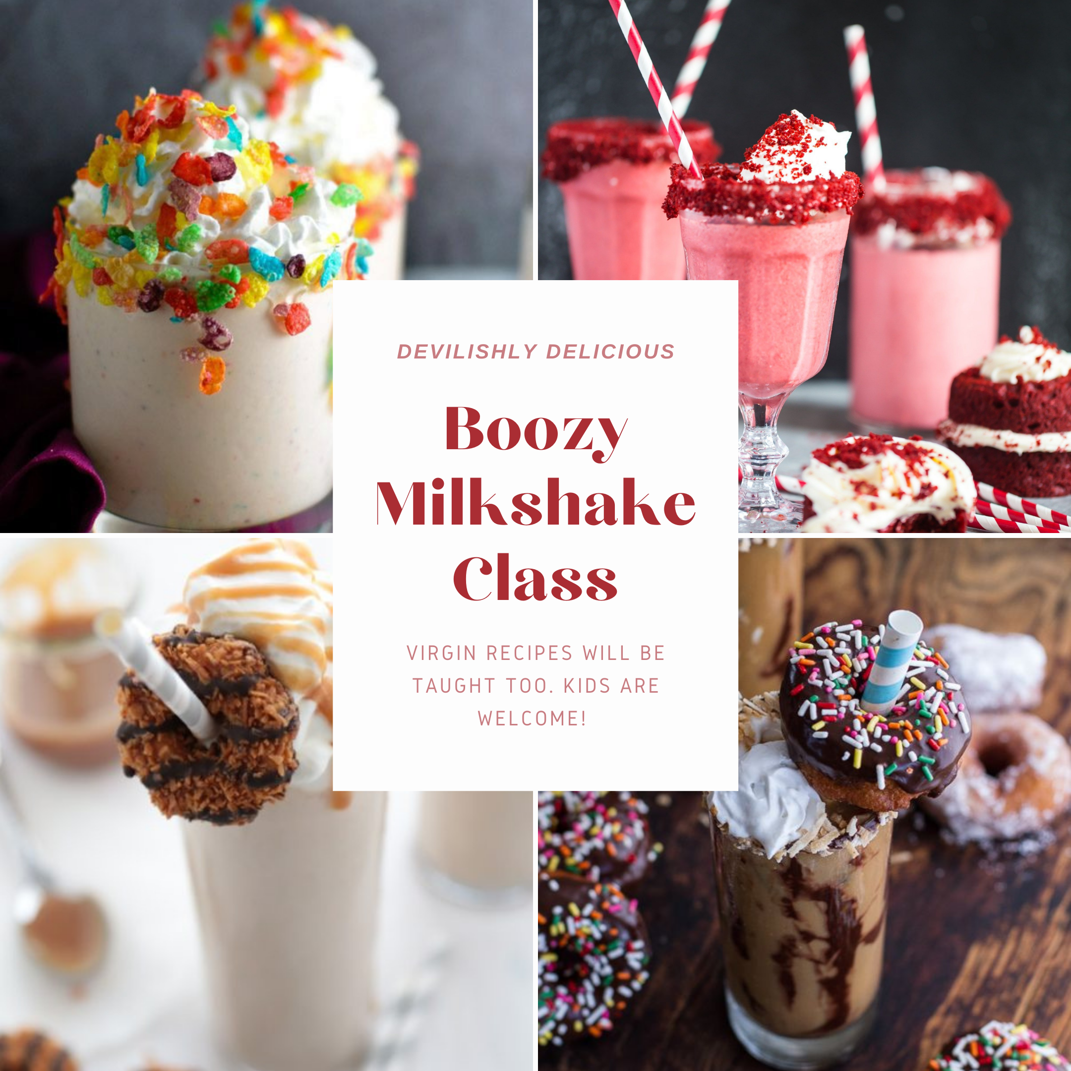 A Milkshake Madness  A Boozy Milkshake Class experience project by Yaymaker