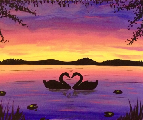 A Lake of Love II paint nite project by Yaymaker