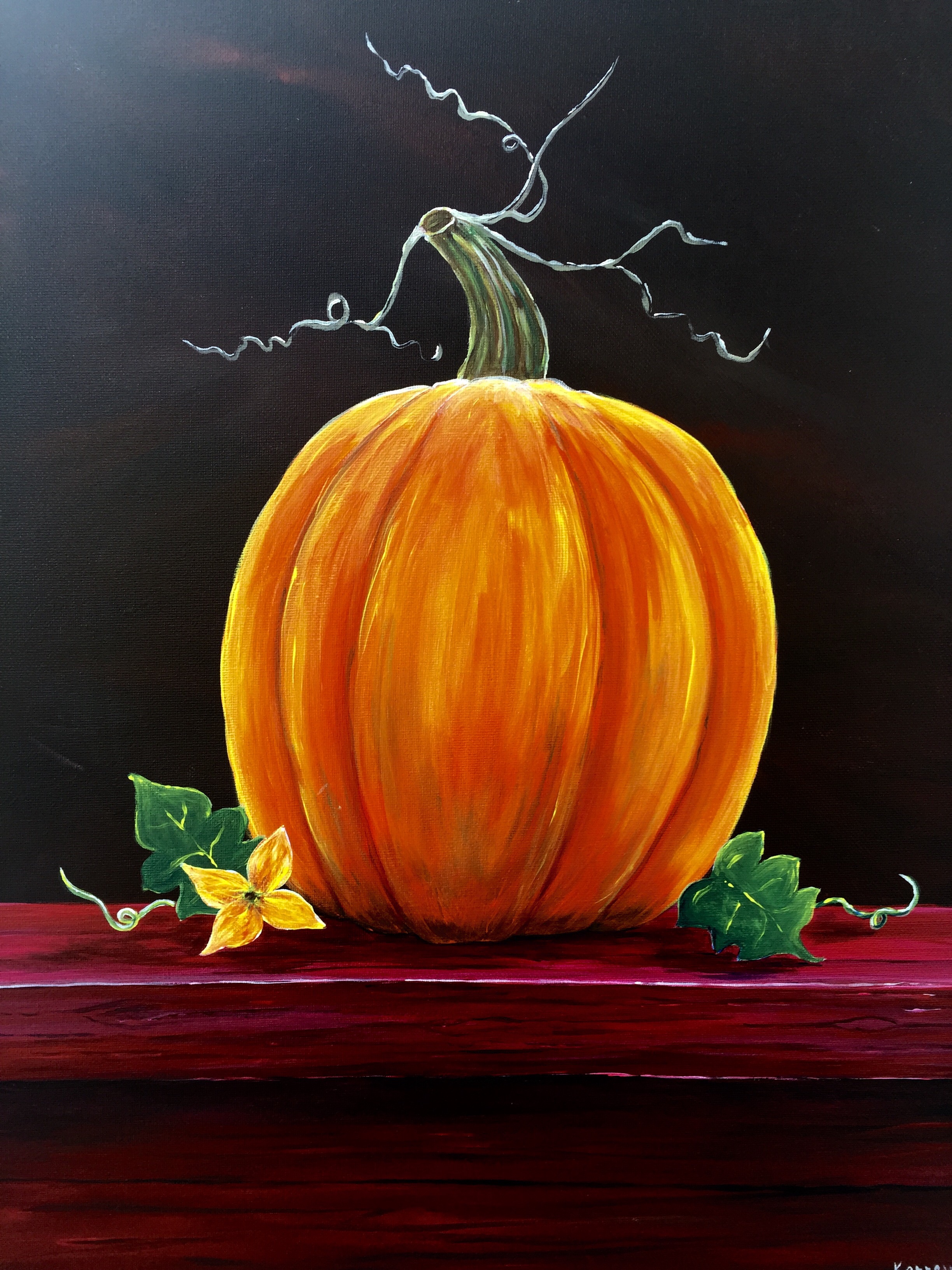 A The Perfect Pumpkin paint nite project by Yaymaker