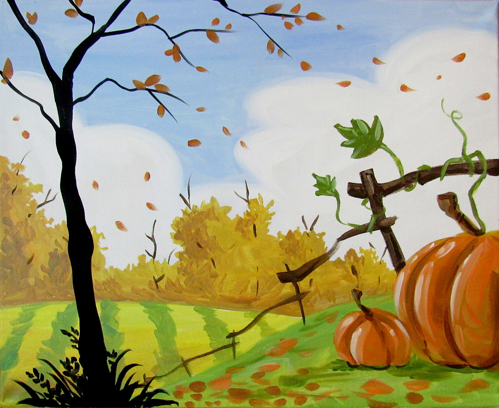 A Embrace the Fall paint nite project by Yaymaker