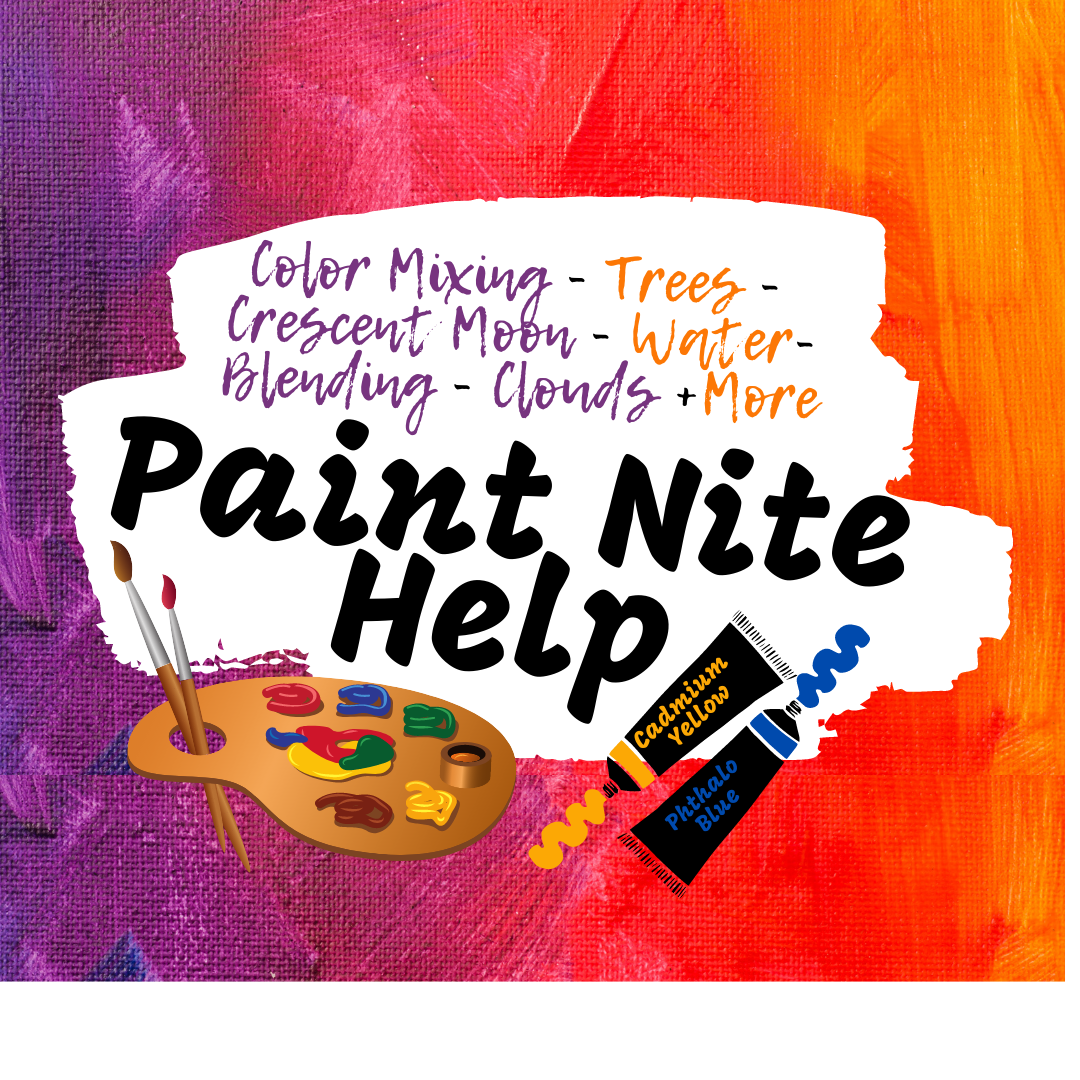 A Paint Nite Help  Color Mixing Landscape Painting Tips and More experience project by Yaymaker