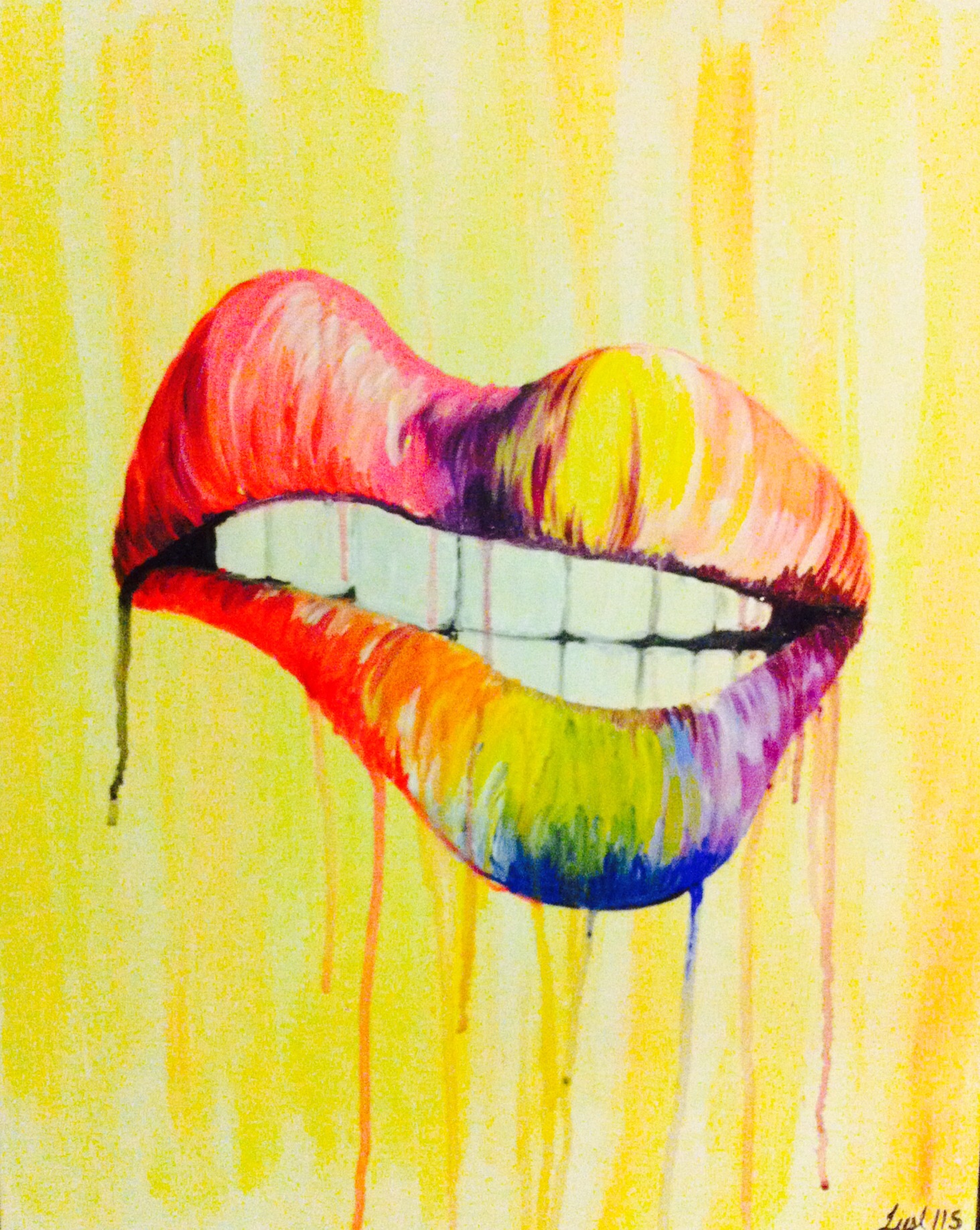 A Tasty Lips paint nite project by Yaymaker