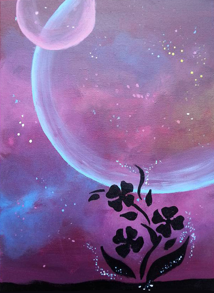 A Astro Flower paint nite project by Yaymaker