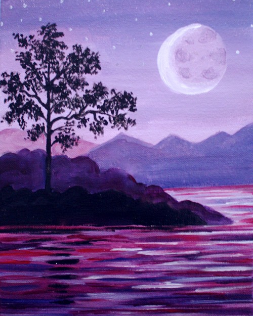 A Violet Crescent Bay paint nite project by Yaymaker