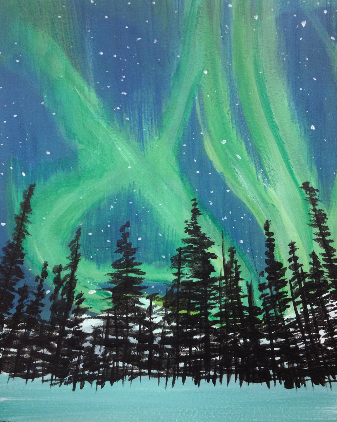 A Yukon Night paint nite project by Yaymaker
