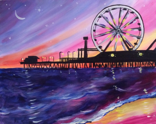 A Santa Monica Pier paint nite project by Yaymaker