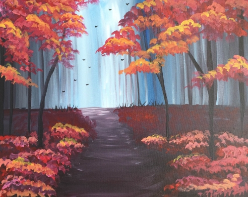 A Autumn Path II paint nite project by Yaymaker