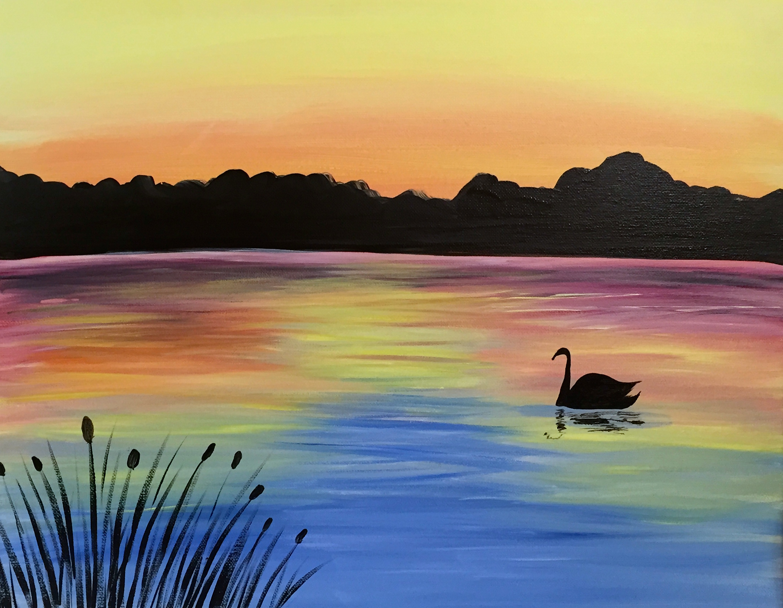 A Early Morning Riser paint nite project by Yaymaker