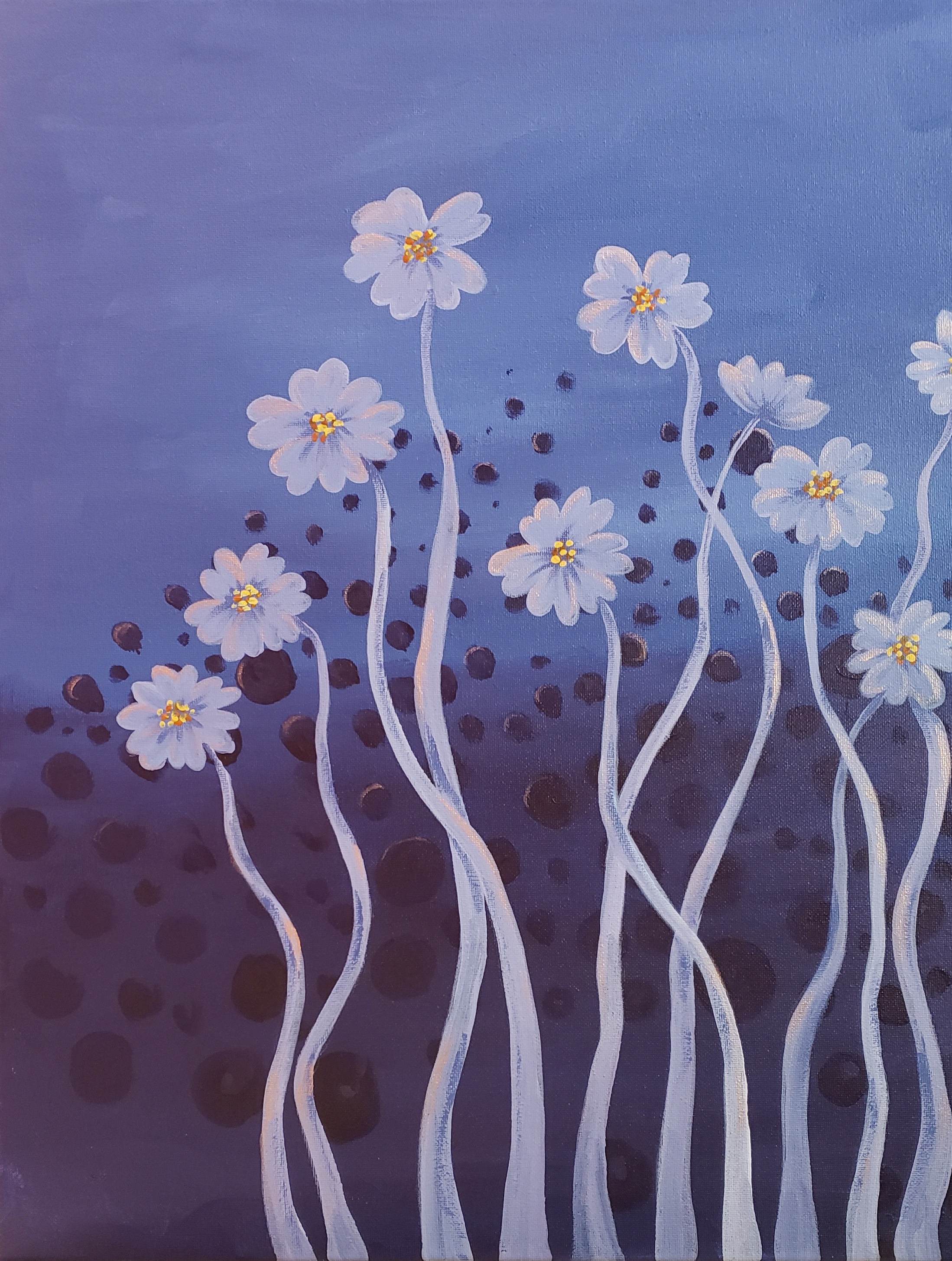 A Paint Nite The Glowing Flowers experience project by Yaymaker