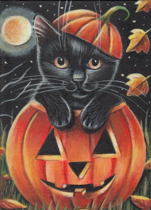 Paint Nite On Demand Cat And Pumpkin With Ghazal Fine Arts   8mnj8 10017040 Cat And Pumpkin 