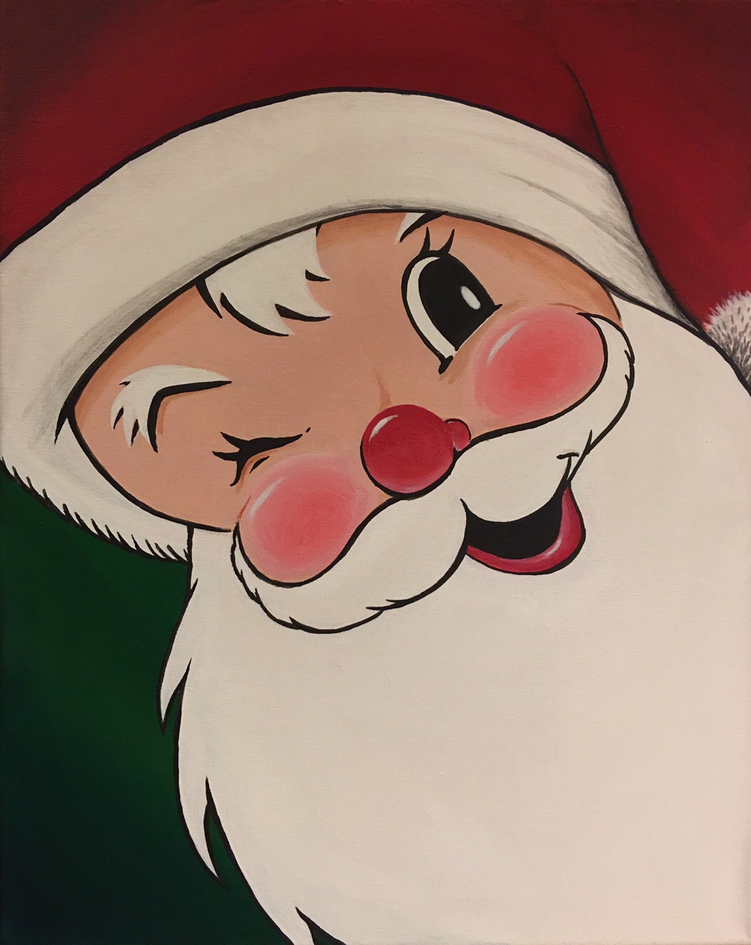A Retro Santa paint nite project by Yaymaker