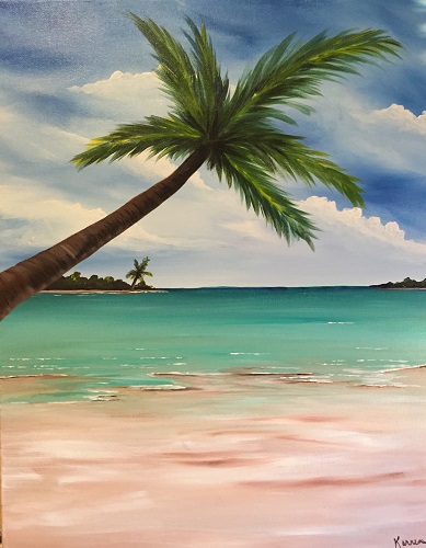 A My Happy Place paint nite project by Yaymaker