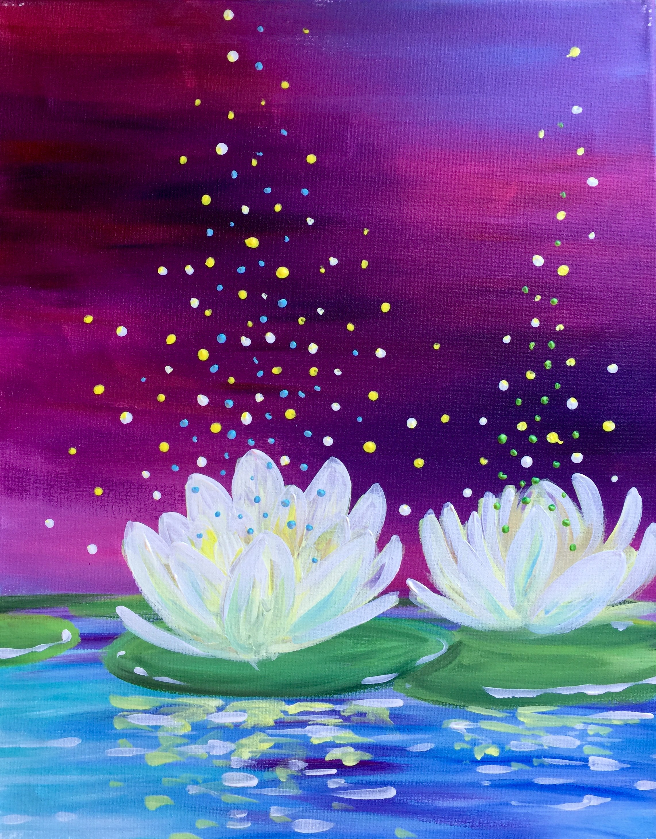 A Magic Lotus paint nite project by Yaymaker