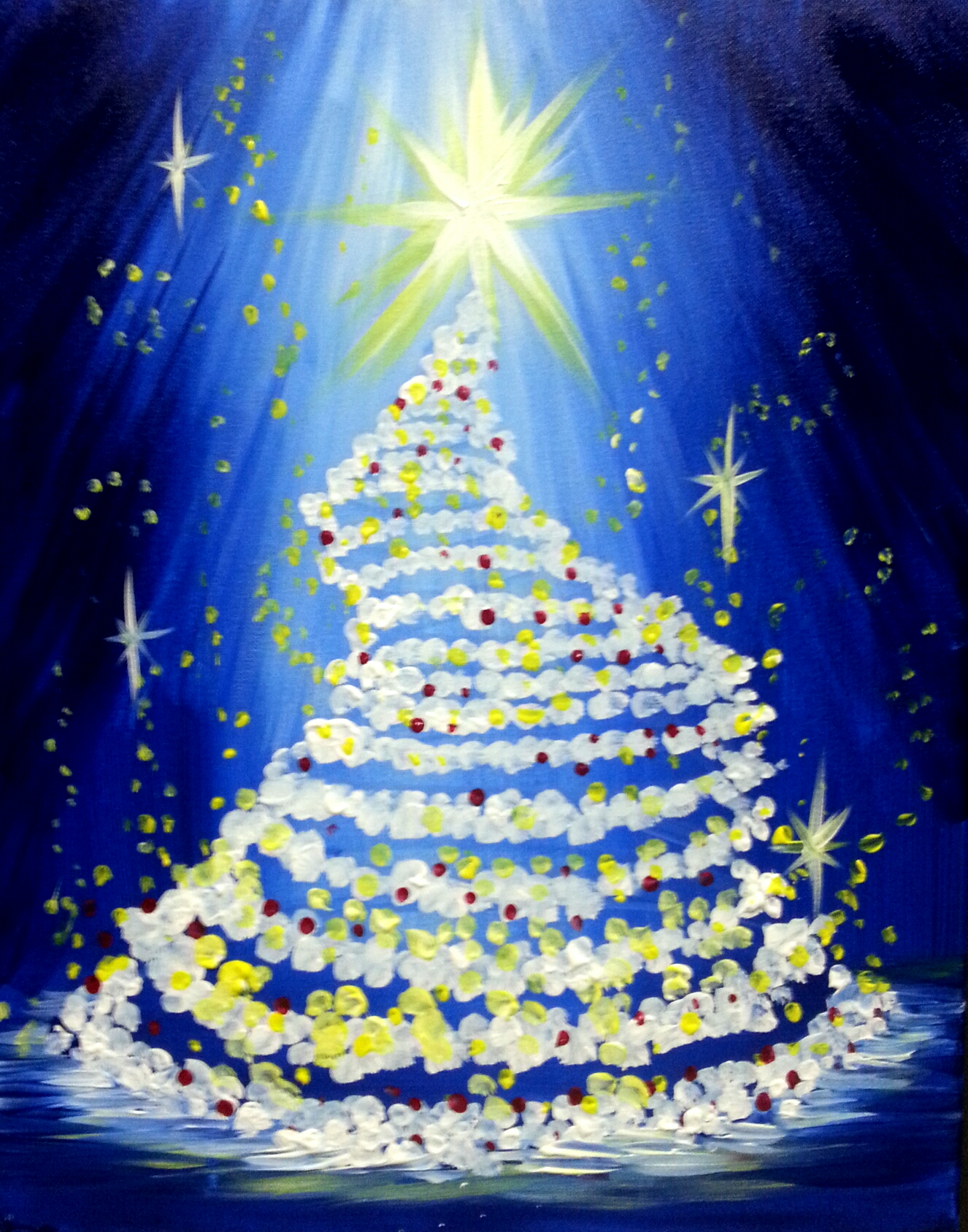 A Christmas Magic paint nite project by Yaymaker