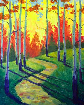 A Birch Path paint nite project by Yaymaker