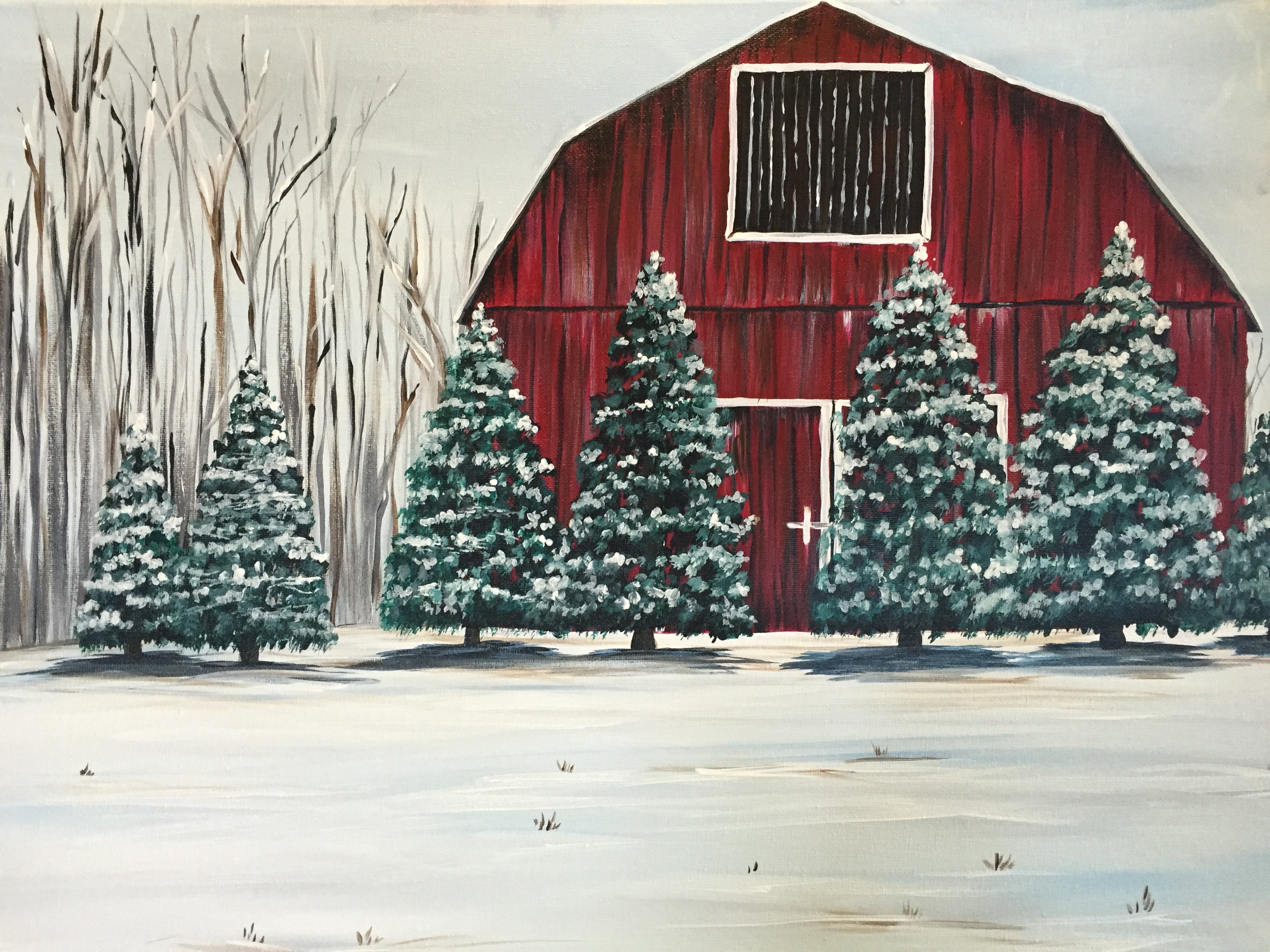 A Evergreen Farm paint nite project by Yaymaker