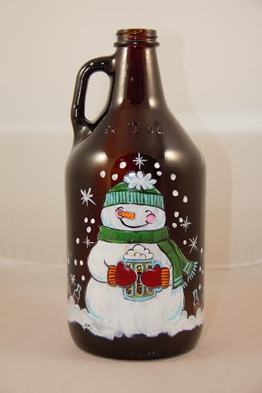 A Snow Cold Beer Growler paint nite project by Yaymaker