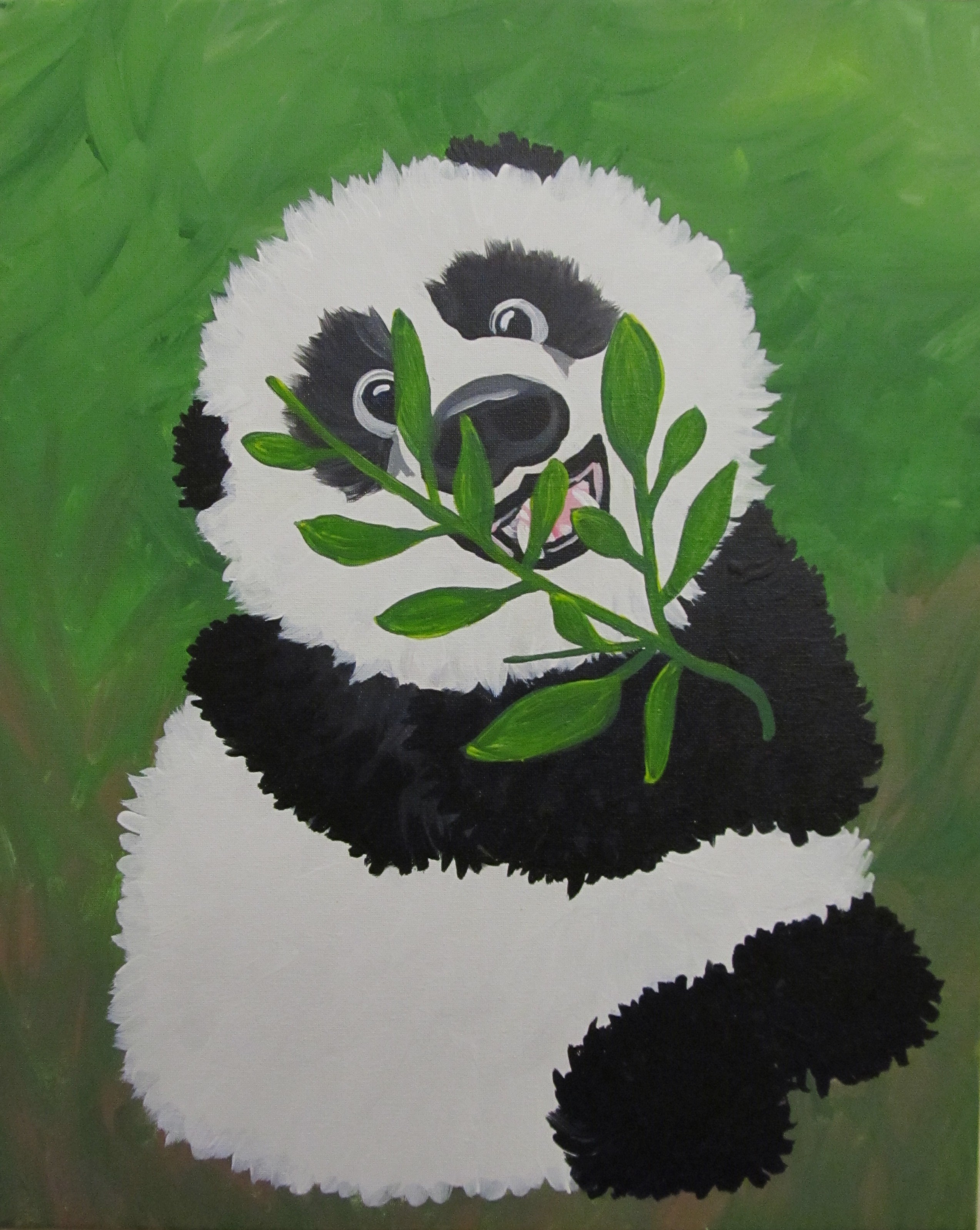 A Good Luck Panda paint nite project by Yaymaker