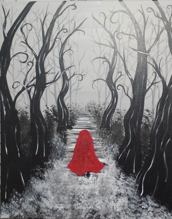 A Petite Rouge paint nite project by Yaymaker