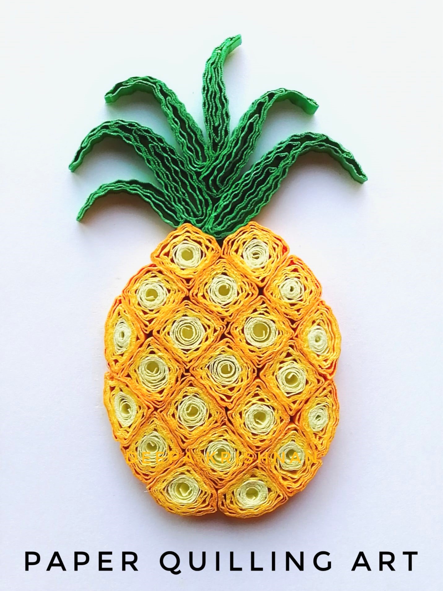 A Paper Quilling  Pineapple experience project by Yaymaker