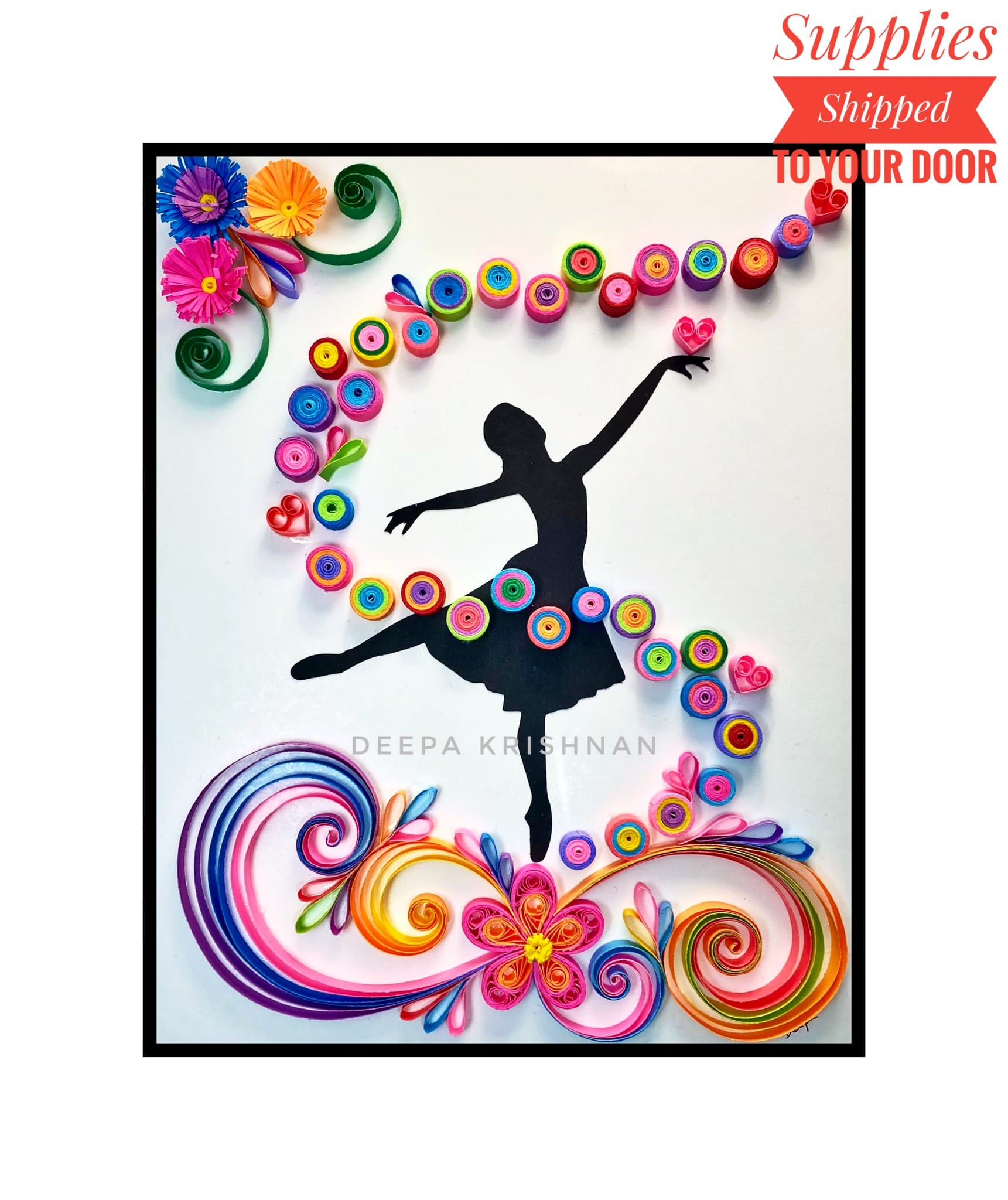 A Paper Quilling  Spirit of Dance experience project by Yaymaker