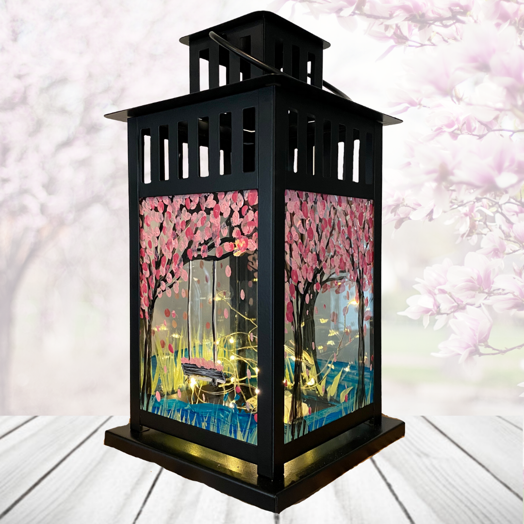 A Cherry Blossom Lantern with Fairy Lights experience project by Yaymaker